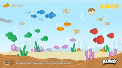 Sprites 2D de poissons colorés et éléments de décor sous-marin pour la création de prototypes de jeux aquatiques