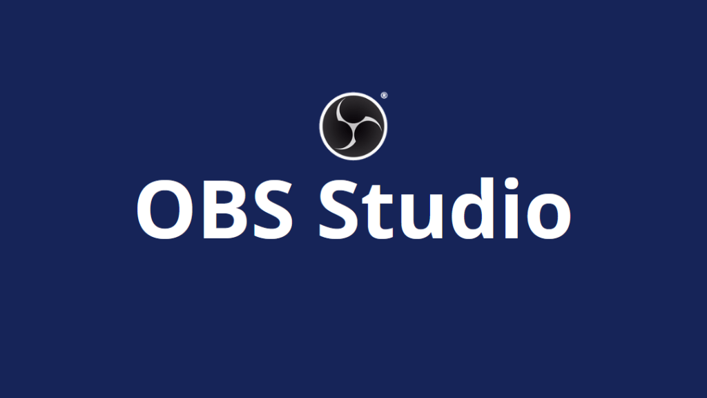 Logo d'OBS Studio, l'outil gratuit de capture vidéo et streaming indispensable pour les gamedev souhaitant enregistrer des devlogs ou diffuser du gameplay.