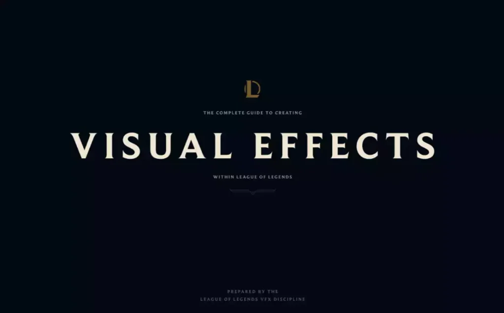 Document de référence Riot Games détaillant la création des effets visuels pour League of Legends.
