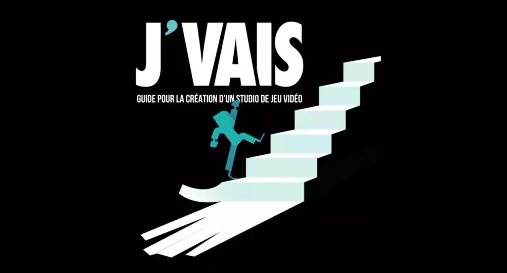Illustration de couverture du guide J'VAIS montrant un personnage montant un escalier stylisé en forme de main